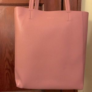 Pink vegan leather tote, Love & Lore
